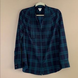 JCrew plaid blouse
